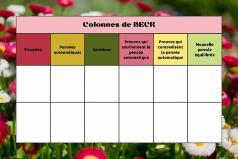 Colonnes De Beck Un Outil Efficace De La TCC Quand On Sait S y Prendre