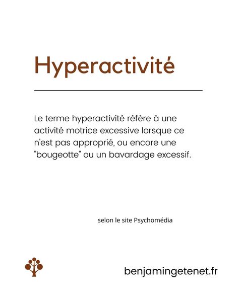 Le mot du mois : Hyperactivité