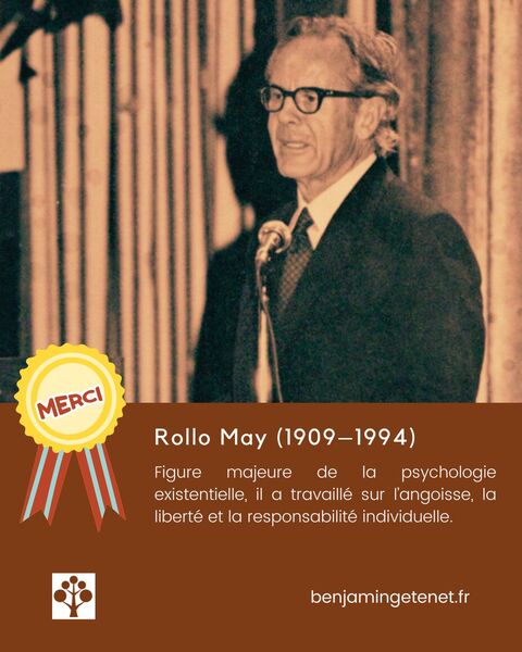 Zoom sur Rollo May (1909–1994) : quand l’angoisse trace un chemin
