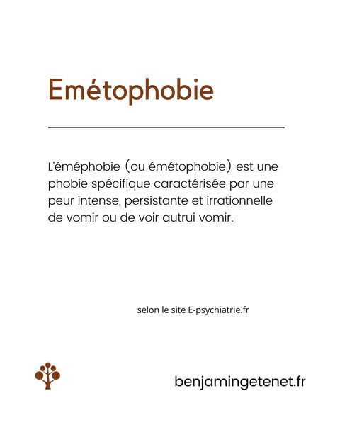 Le mot du mois : émétophobie ou quand la peur de vomir envahit le quotidien