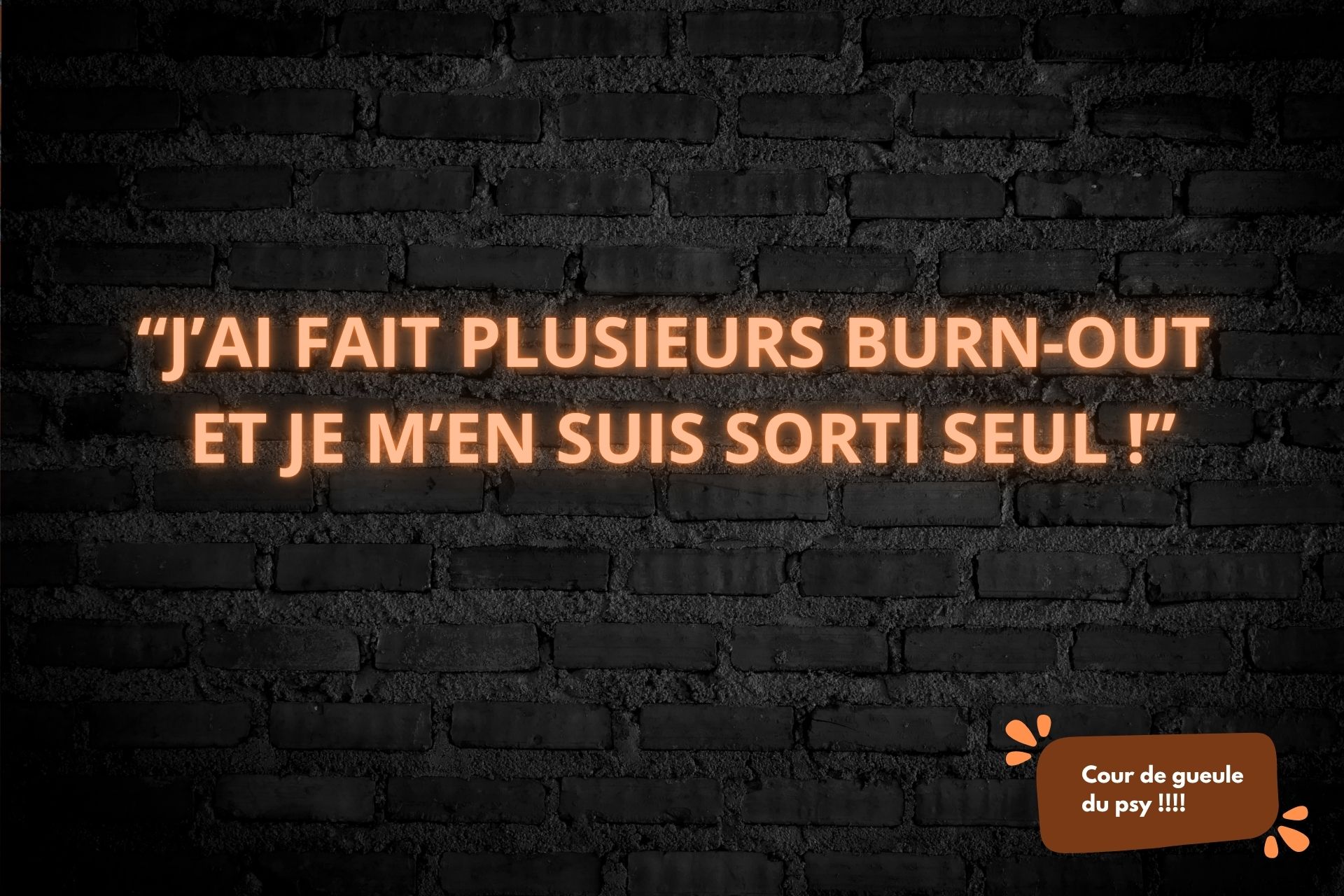 Coup de gueule : « J’ai fait plusieurs burn-out »