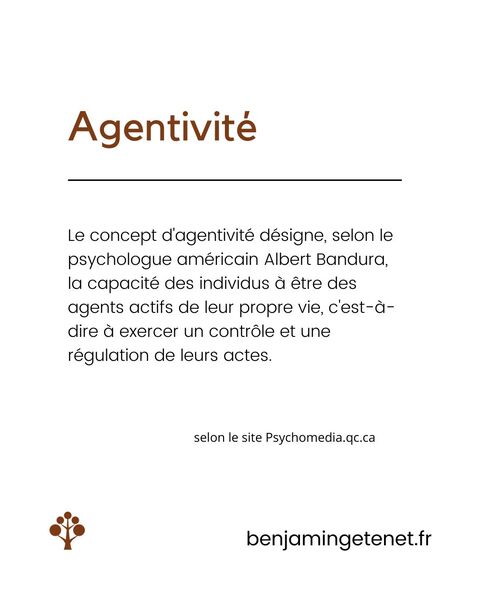 Le mot du mois : agentivité ou de l’importance d’être acteur de sa vie
