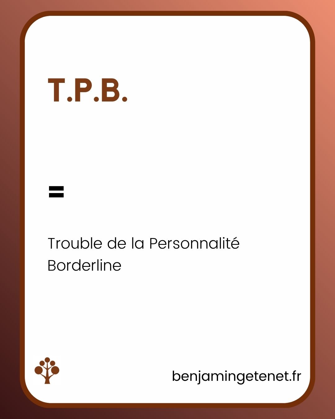 TPB : comprendre le trouble de la personnalité borderline